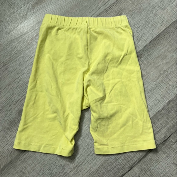 MAHAPPY Yellow Bike Shorts Long Length Workout Athleisure Size Small - Picture 6 of 14